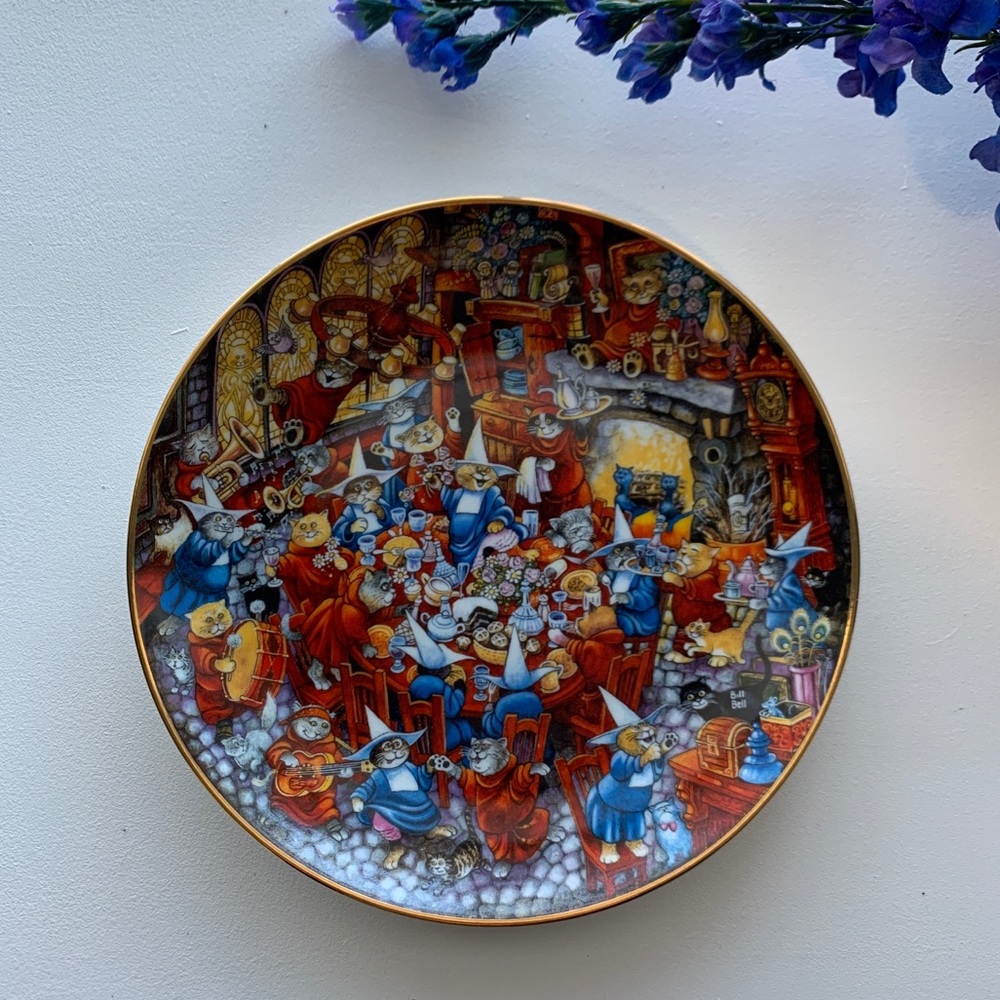 Franklin Mint Bill Bell “Food Fight” Plate